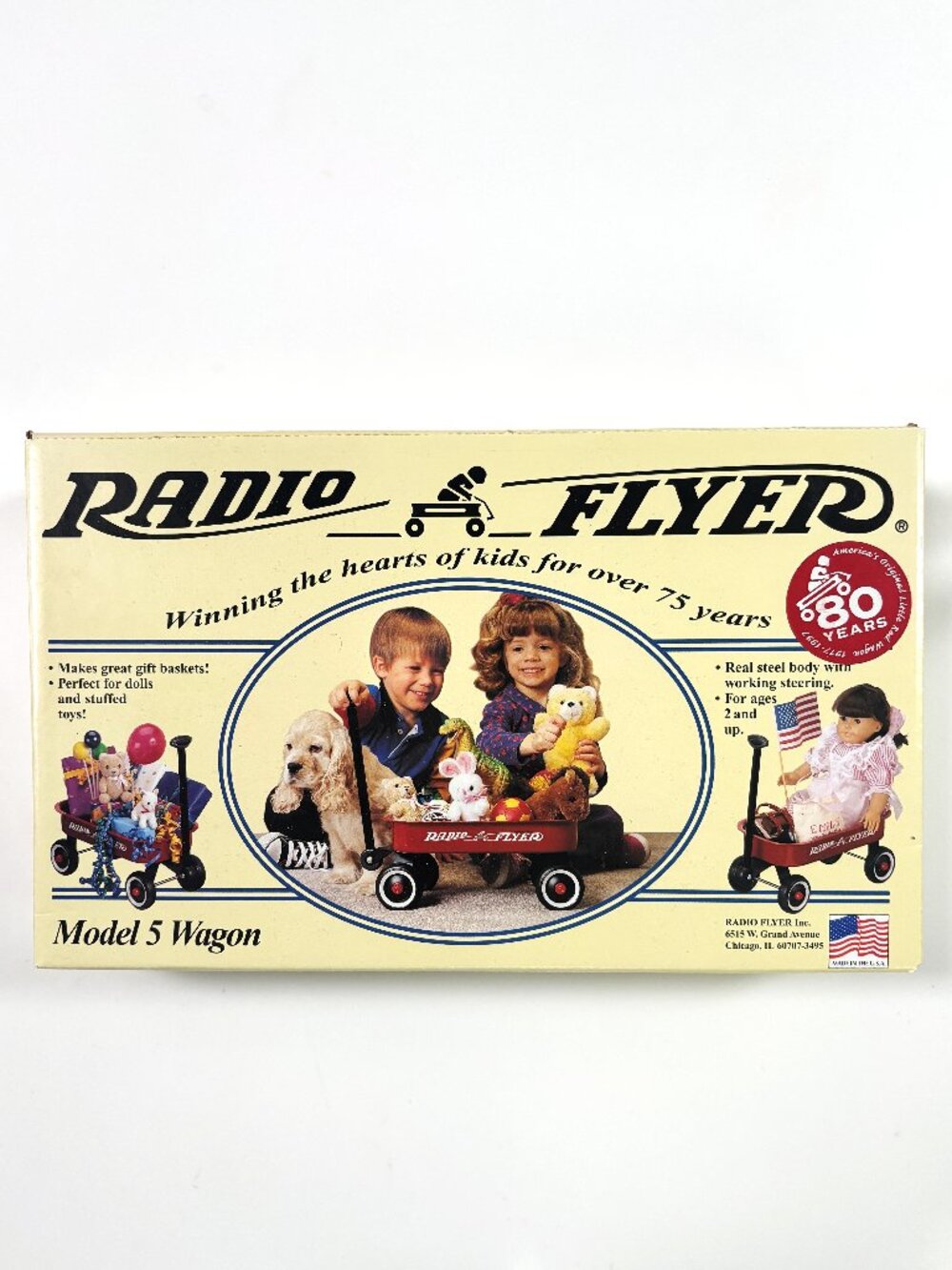 New in Sealed Box! Radio Flyer Small Red Wagon Model 5 Unassembled Toy